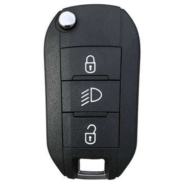 Aftermarket 3-Button Remote Key for Peugeot 208, 2008, 301 & 308 (ID46 PCF7941, 433MHz)
