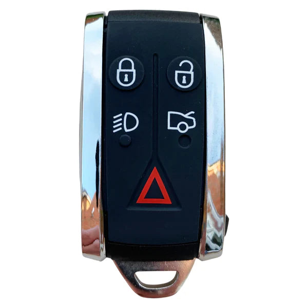 5 Button Smart Keyless Remote Key Case for Jaguar XF & XK with HU101 Emergency Blade