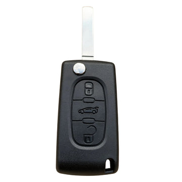 VA2 3 Button Remote Key Case with Battery Contact – VA2 Blade – Aftermarket Shell