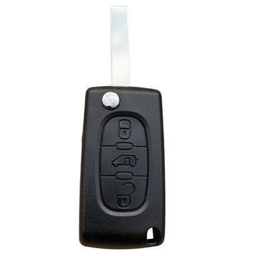 HU83 3 Button Remote Key Case with Battery Contact – HU83 Blade – Aftermarket Shell