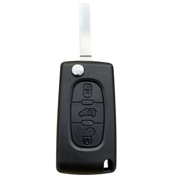 VA2 3 Button Remote Key Case with Battery Contact & VA2 Blade