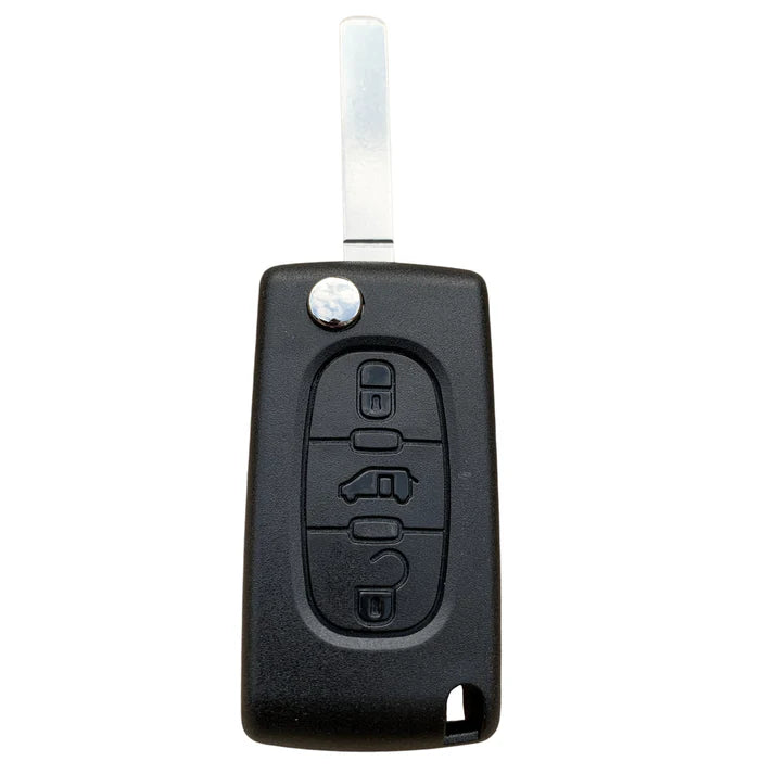VA2 3 Button Remote Key Case with Battery Contact & VA2 Blade