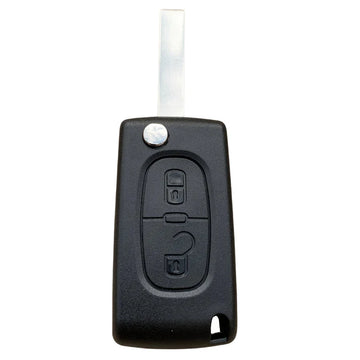 HU83 2 Button Remote Key Shell with Battery Contact & Blade