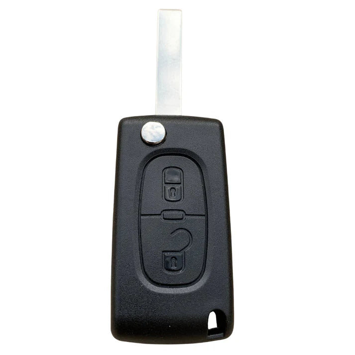 HU83 2 Button Remote Key Shell with Battery Contact & Blade