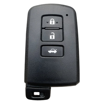 Toyota 3 Button Smart Key Shell Replacement with TOY48 Emergency Key Blade