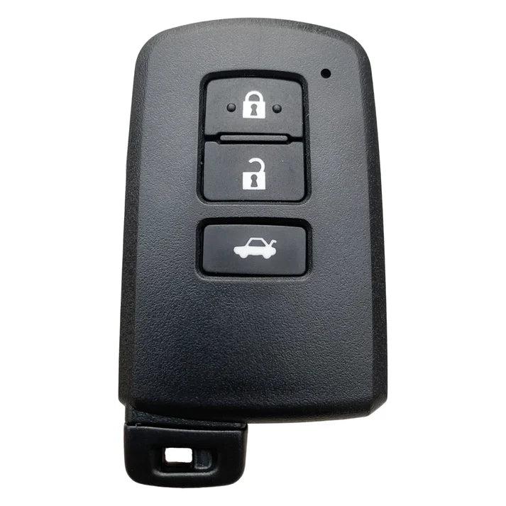 Toyota 3 Button Smart Key Shell Replacement with TOY48 Emergency Key Blade