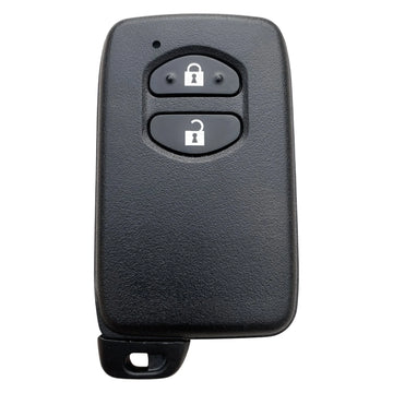 Toyota 2 Button Smart Key Shell Replacement with TOY48 Emergency Blade