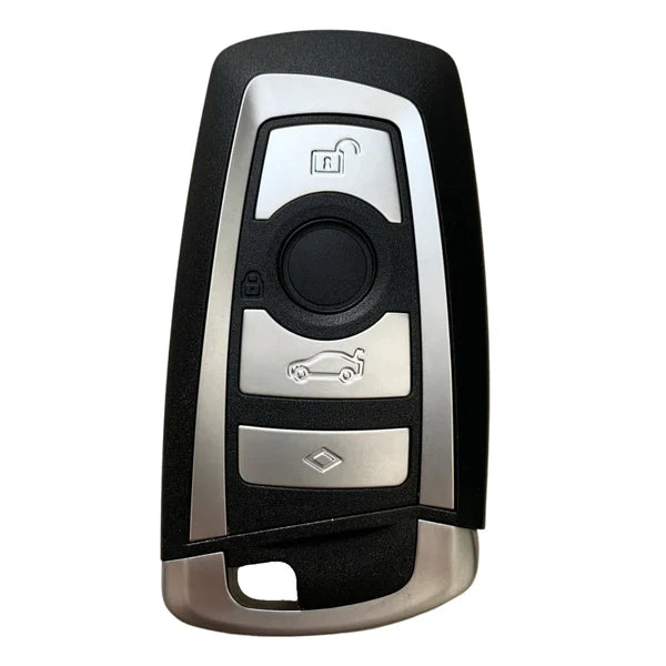 4 Button Smart Remote Key Case for BMW CAS4 – HU100R Emergency Blade – Aftermarket Shell