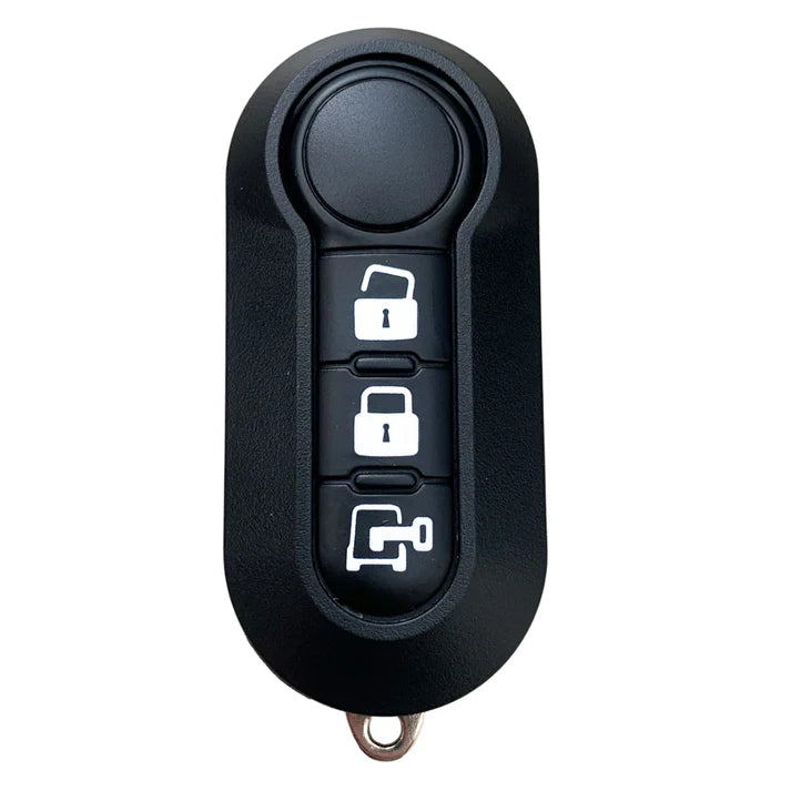 Aftermarket 3 Button Remote Key for Fiat Ducato – White Buttons, Magneti Marelli BSI, PCF7946, 433MHz, SIP22 Blade
