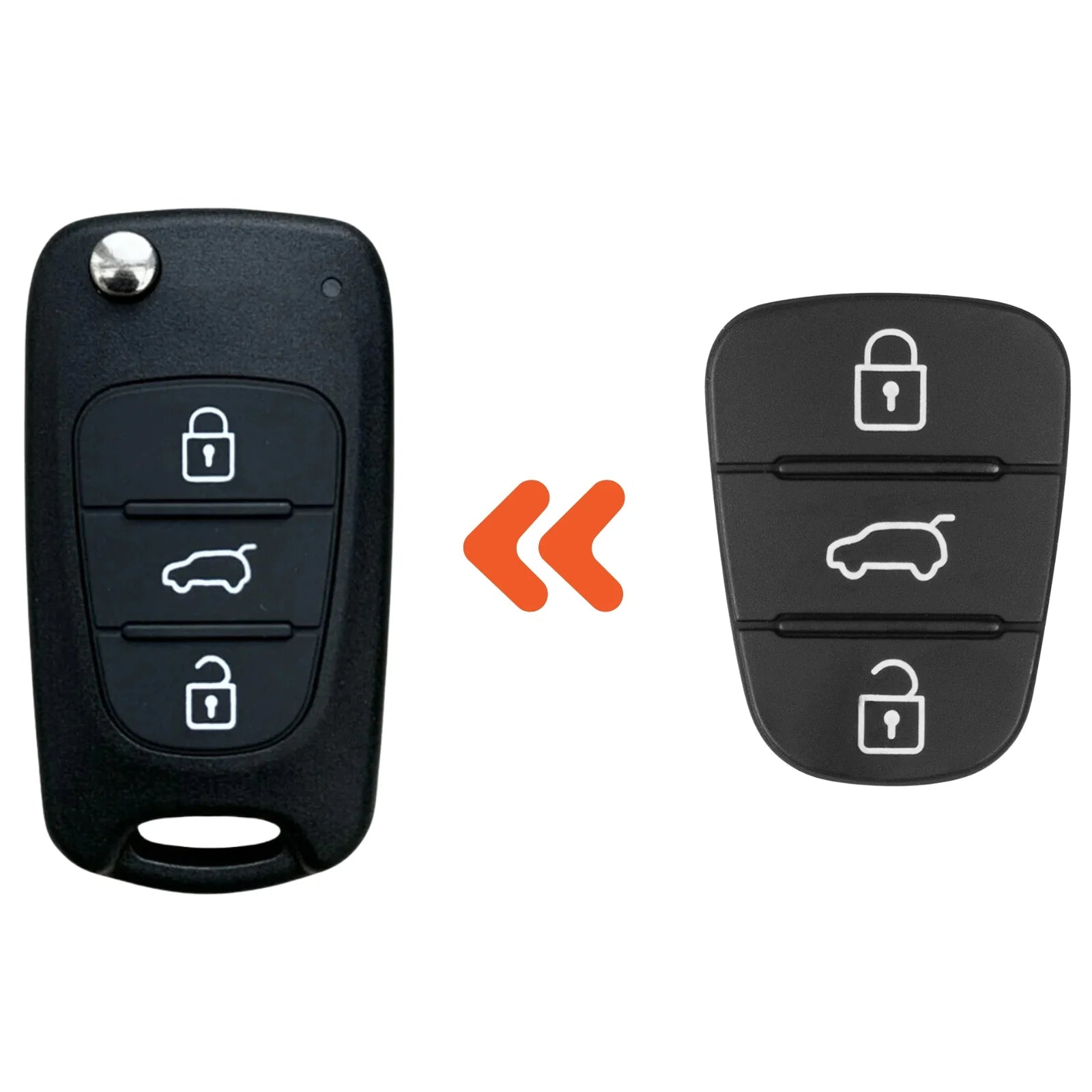 3 Button Remote Insert Cover for Kia & Hyundai Key Fobs