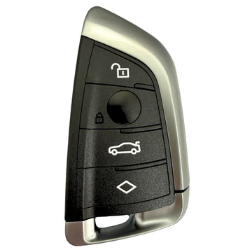 4 Button Smart Remote Key Case for BMW FEM / BDC / G Series – Black – HU100R Emergency Blade