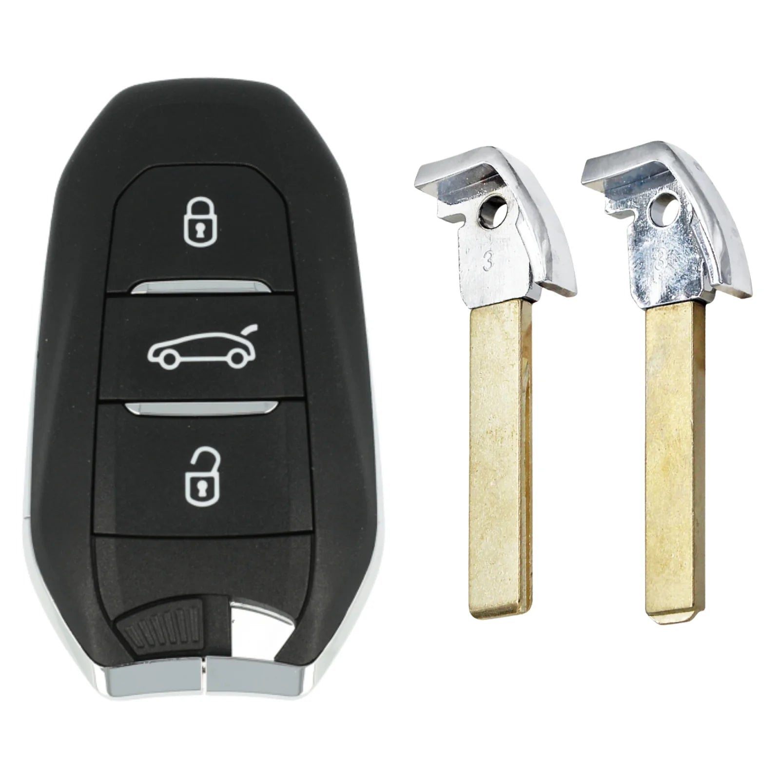 PSA ID4A 3 Button Smart Remote Key 433MHz (A3M05 / A3M15 / A3M65) – HU83 & VA2 Blades Included