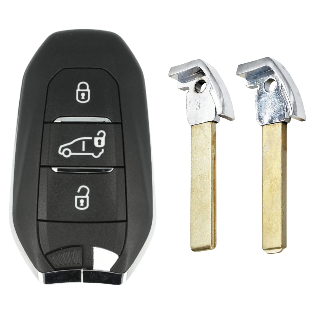 PSA 3 Button Smart Remote – Van Button, Configurable 4A & NCF, 433MHz, HU83/VA2 Blade for Fiat & Vauxhall
