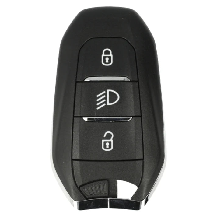 Aftermarket 3 Button PSA Smart Remote Key (Light Button) – ID4A Configurable A3M05 / A3M15 / A3M65 – 433MHz