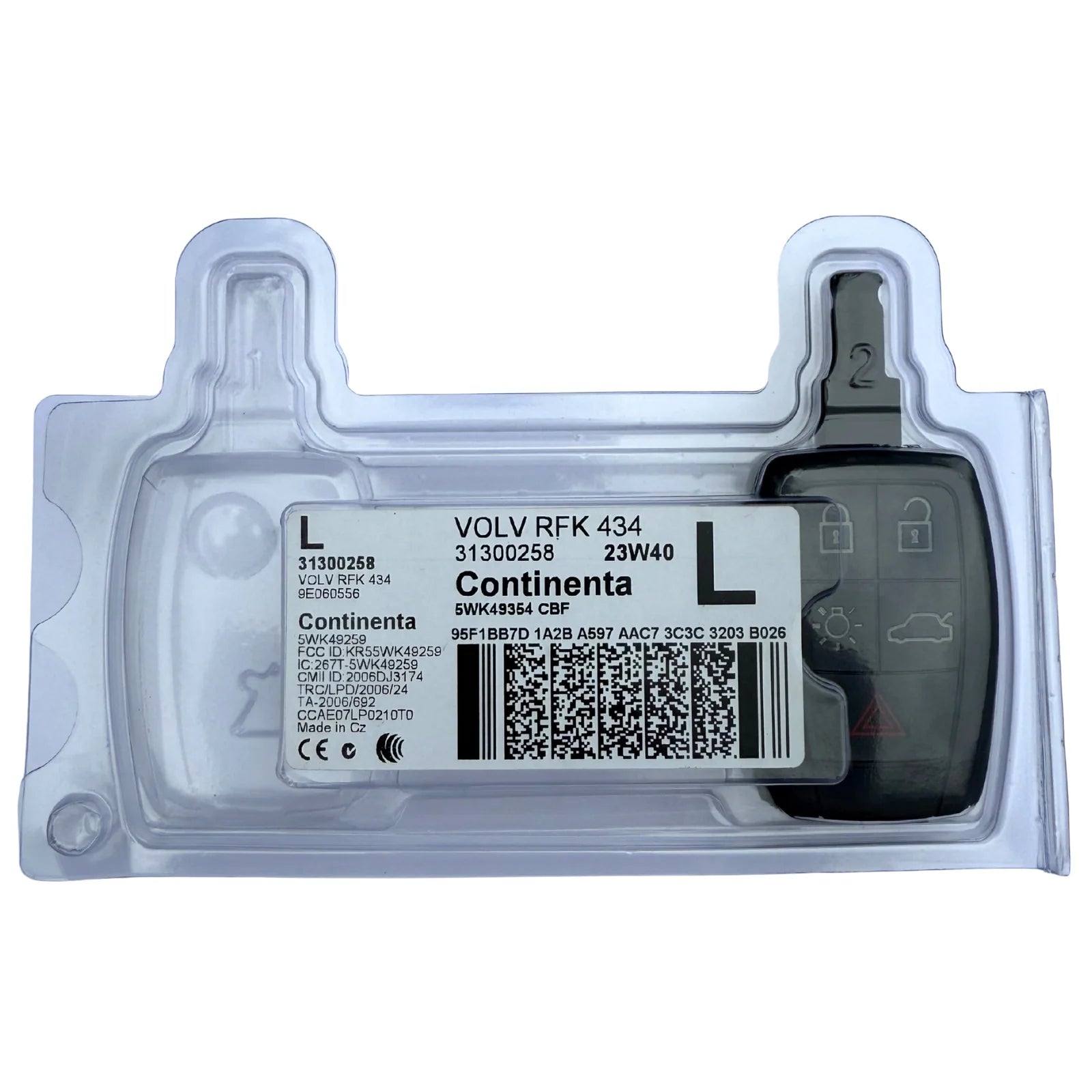 Aftermarket 5 Button Dash Remote Key for Volvo – ID48 – HU101 Blade
