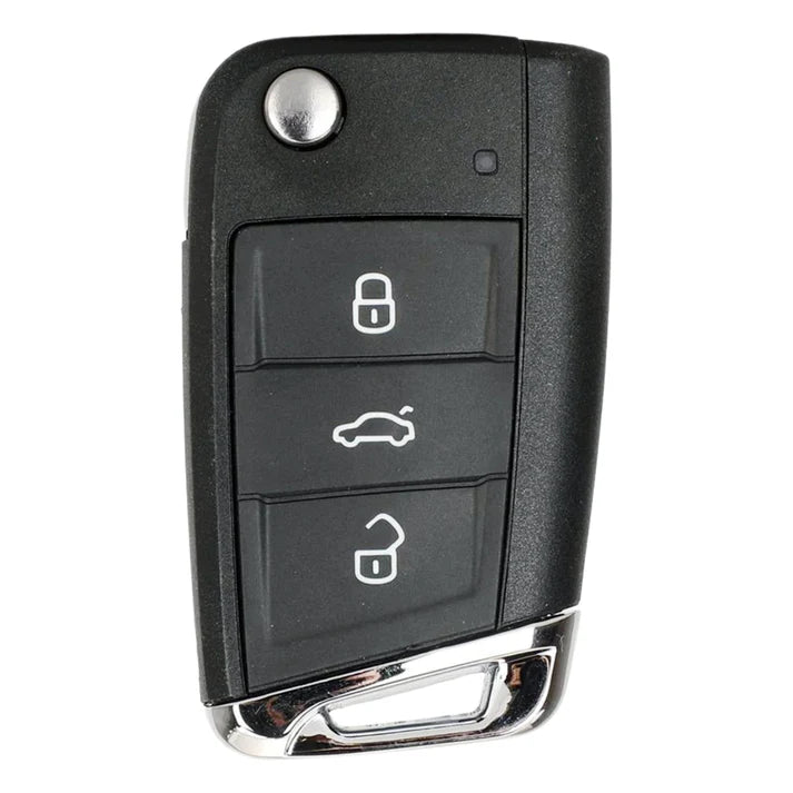 3 Button MQB Remote Key Case with HU162 Key Blade for VAG