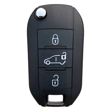 Aftermarket 3-Button Remote Key for Peugeot Expert & Partner (4A ID51, 433MHz)